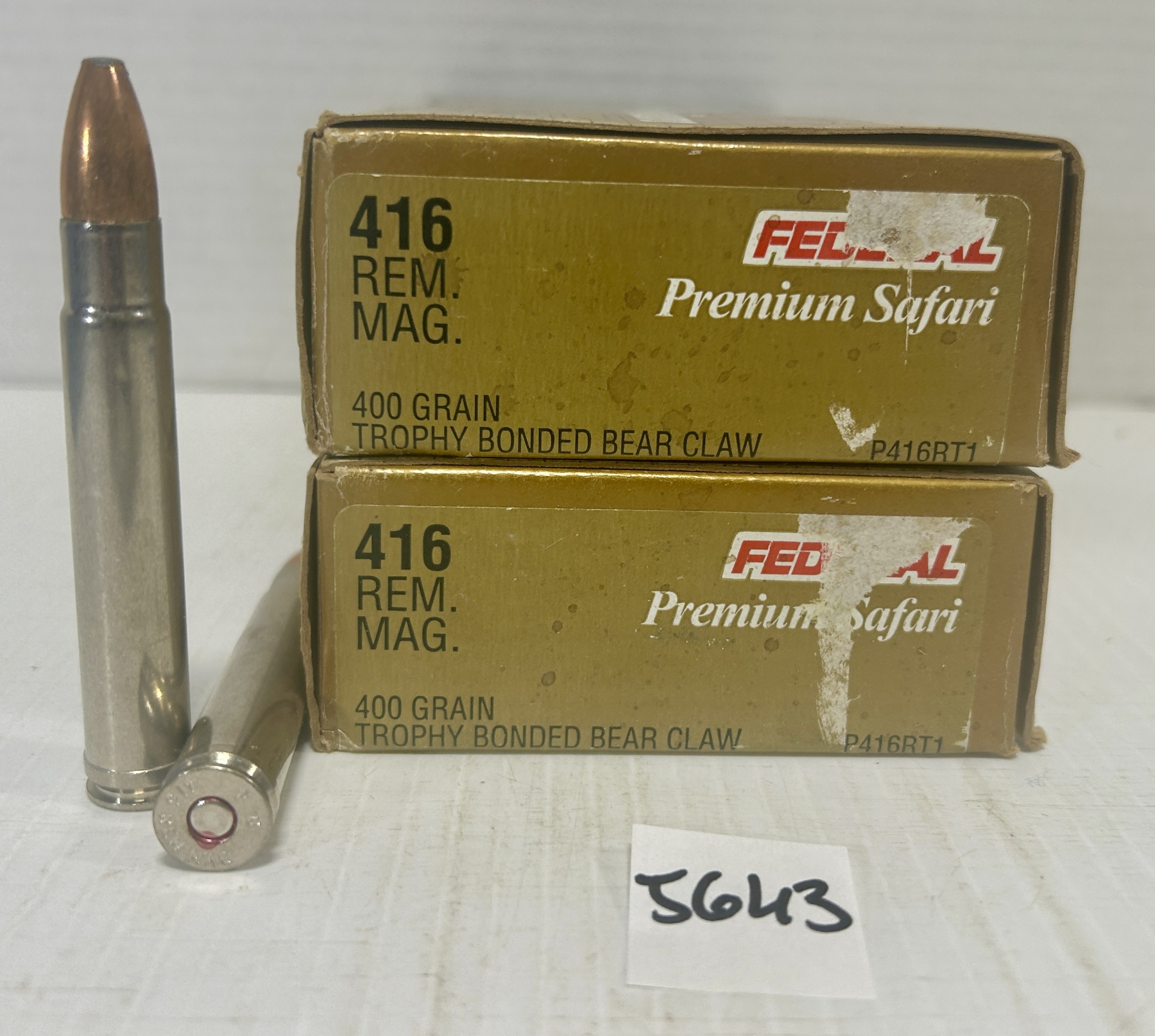 AMMO: 40X FEDERAL .416 REM MAG 400GR. - Kidd Family Auctions
