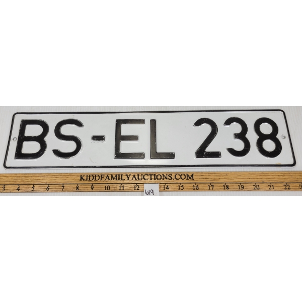 WEST GERMANY LICENCE PLATE