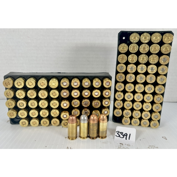 AMMO: 100X MIXED RELOADS .45 ACP - FMJ & LRN