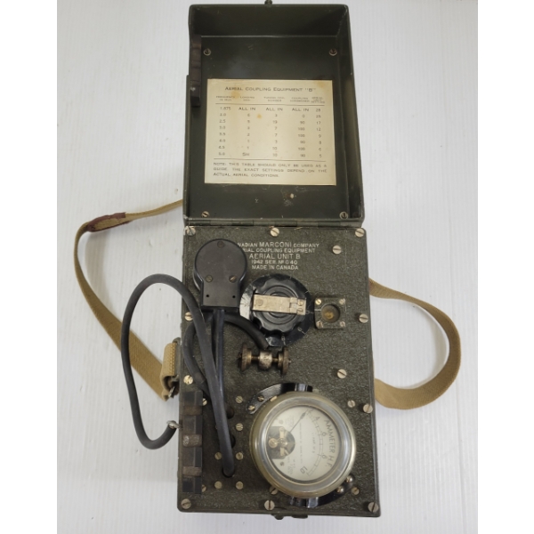 1942 CANADIAN MARCONI CO AERIAL COUPLING EQUIPMENT - UNIT B