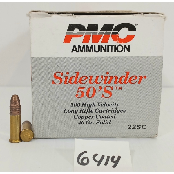 AMMO: 500X PMC .22 LR - 40 GR. SOLID
