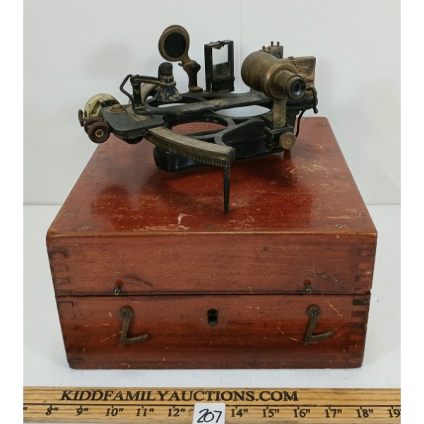 H. HUGHES & SONS LTD. HUSUN NAUTICAL SEXTANT W/ CASE