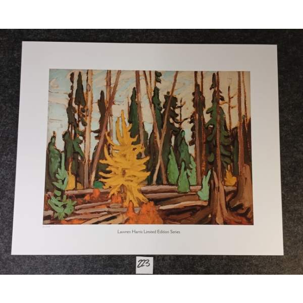 AUTUMN WOODS BY LAWREN HARRIS (1885-1970) - PRINT 