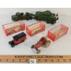 Image 1 : LOT OF 7 - DINKY TOYS DIECAST MODELS - CENTURION TANK, TANK TRANSPORTER, MASSEY HARRIS, ETC