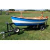 HANDCRAFTED MARISOL SAILING SKIFF SAILBOAT W/ TRAILER - NEVER USED
