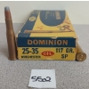Image 1 : AMMO: 20X DOMINION .25-35 WIN - 117GR - SP