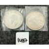 Image 2 : LOT OF 2 - 1936 & 1947 CDN SILVER DOLLARS - VOYAGEUR