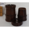 Image 3 : LOT OF 2 - 19TH CENTURY GEORGIAN LIGNUM VITAE TREEN CONTAINERS