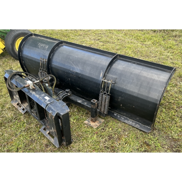 SKIDSTEER MOUNT PUSH BLADE - 8 FOOT - HYD ADJ