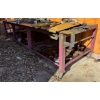 Image 1 : METAL SHOP TABLE - 4 X 12 FOOT - ON CASTERS