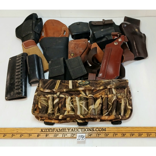 LOT OF 13 - MISC HOLSTERS & POUCHES