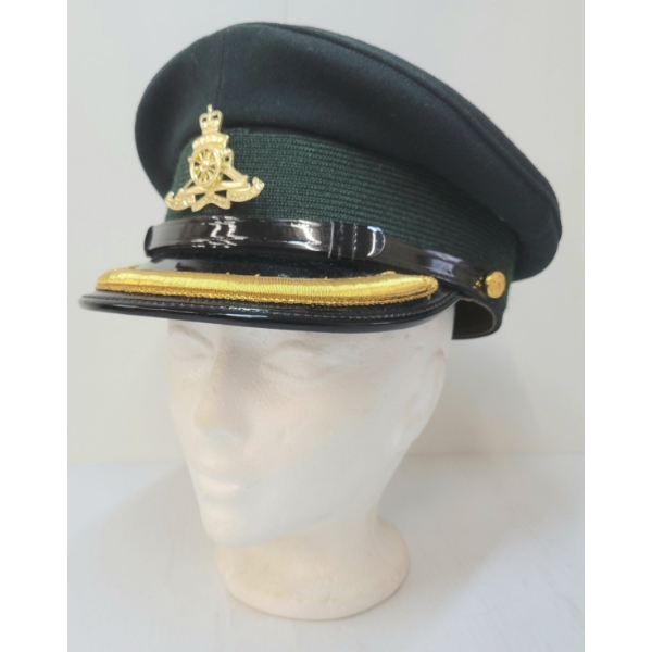 CDN OFFICERS PEAKED CAP W/ RCA BADGE