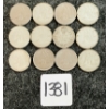 Image 1 : LOT OF 12 - 1933-1969 CDN 10 CENT COINS