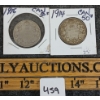 Image 1 : LOT OF 2 - 1914 & 1916 CDN 50 CENT COINS 
