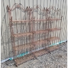 LOT OF 3 - WROUGHT IRON GARDEN SHELF UNITS