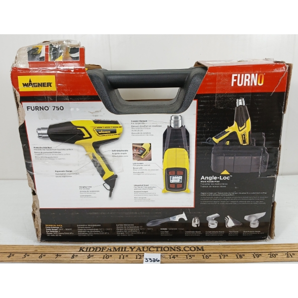 WAGNER FURNO 750 HEAT GUN W/ CASE