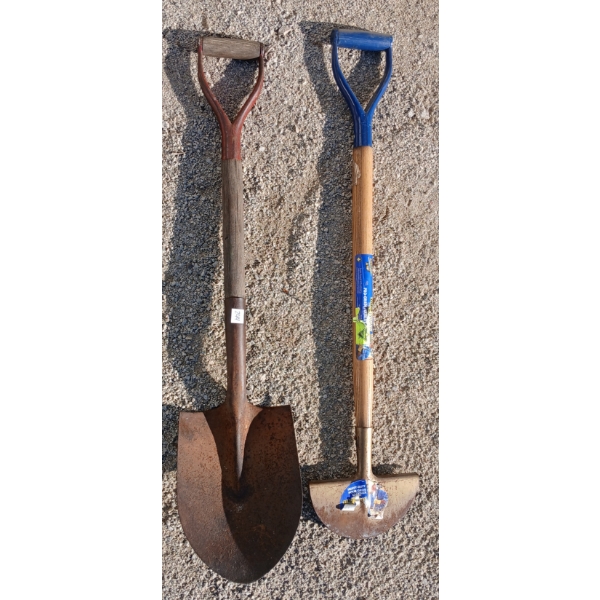 LOT OF 2 - SHOVEL & HALF MOON EDGER