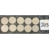 Image 2 : LOT OF 10 - 1954-1959 CDN 10 CENT COINS