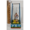 Image 2 : WYANDOTTE TOY MECHANICAL MAN ON THE "FLYING TRAPEZE"