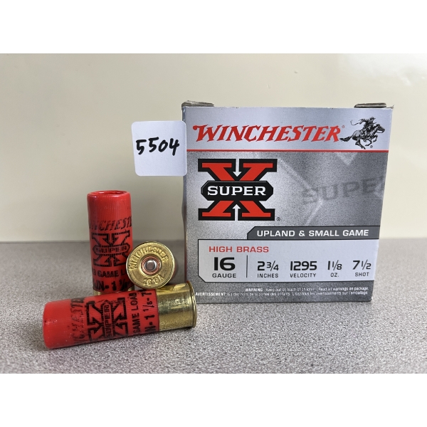 AMMO: 25X WINCHESTER 16 GA 2-3/4IN 1-1/8OZ NO7-1/2