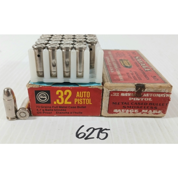 AMMO: 100X SAVAGE & GECO .32AUTO