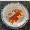 Image 1 : 2007 RCM $5 SILVER COLOURED COIN - SUGAR MAPLE IN ORANGE