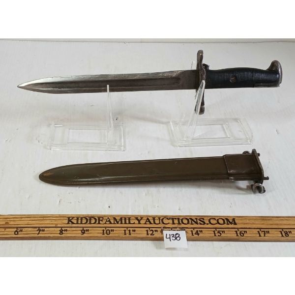 US GARAND M1 BAYONET W/ SCABBARD