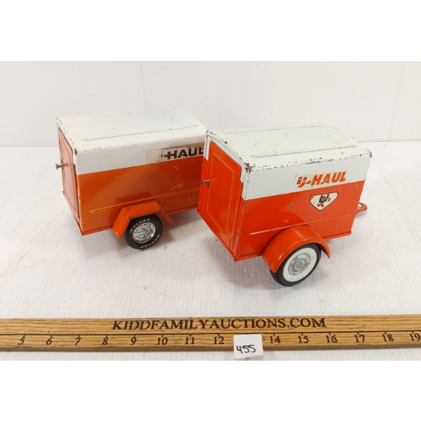 LOT OF 2 - NYLINT U-HAUL TRAILERS