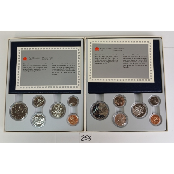 LOT OF 2 - 1986 & '87 RCM SPECIMEN SETS