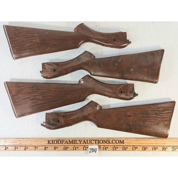 LOT OF 4 - DAISY AIR RIFLE BUTT STOCKS
