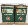 Image 1 : LOT OF 2 - B/A AUTOLENE MOTOR OIL GAL CANS