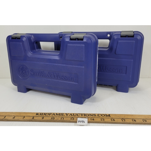 LOT OF 2 - SMITH & WESSON HARD HANDGUN CASES