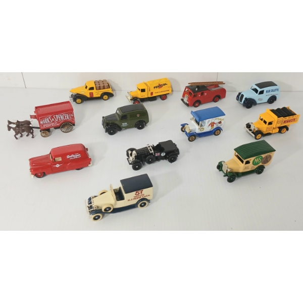 LOT OF 12 - LLEDO DIECAST MODEL CARS