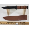 Image 3 : USMC HUNTING KNIFE W/ LEATHER SHEATH