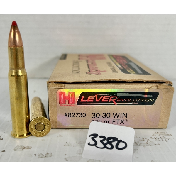 AMMO: 20X HORNADY .30-30 WIN - 160 GR POLY TIP