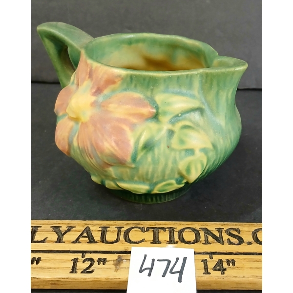 ROSEVILLE POTTERY CLEMATIS CREAMER