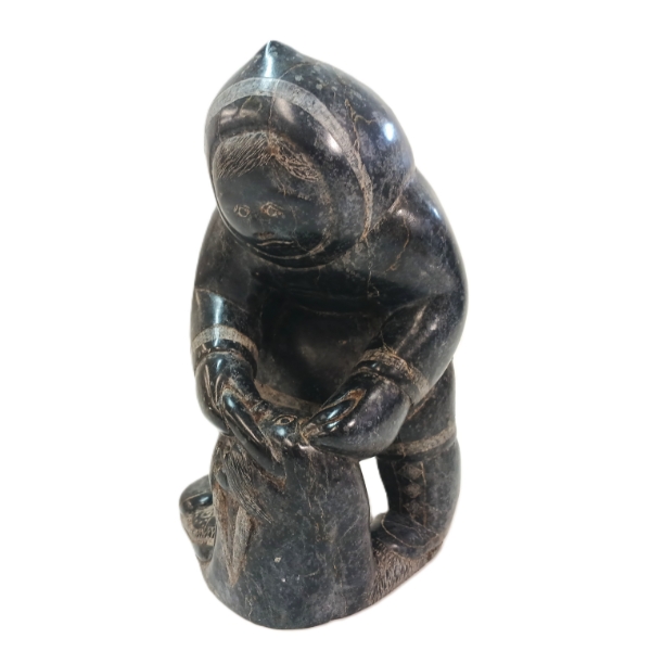 MAN & SEAL - SIGNED - STONE