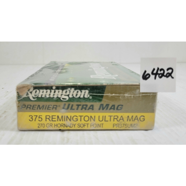 AMMO: 20X REMINGTON ULTRA MAG .375 REM ULTRA MAG - 270GR - SP - SEALED
