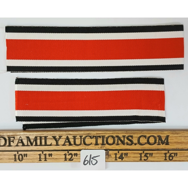 LOT OF 2 - WWII GERMAN IRON CROSS RIBBONS