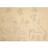 Image 2 : "INUA W/ BIRDS" BY PITSEOLAK ASHOONA - GRAPHITE ON PAPER