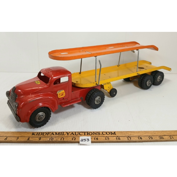 LINCOLN TOYS PRESSED STEEL AUTO TRANSPORT 