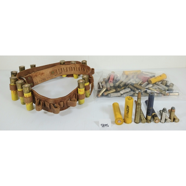 AMMO: QTY OF MISC MIXED RNDS - 12GA, .45 COLT, .38 SPL, ETC - 4LBS