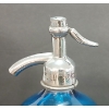 Image 5 : HENRY LUTZ & SON GOOD HEALTH SELTZER - COBALT BLUE ACID-ETCHED - 26OZ SELTZER BOTTLE