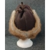 Image 4 : TRAPPER'S BEAVER FUR HAT - QUILT LINED