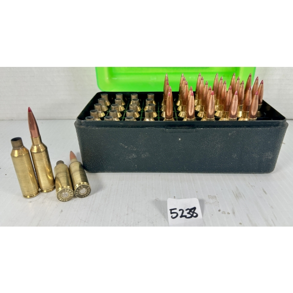 AMMO / BRASS: 30X LIVE & 21X BRASS 6.5 TRC