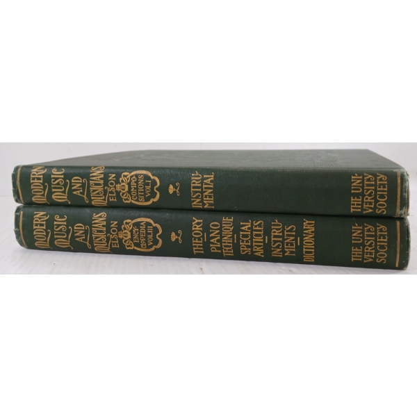 LOT OF 2 - 1912 & 1913 & "MODERN MUSIC AND MUSICIANS VOL. I & III" - ENCYCLOPEDIA & COMPOSITIONS
