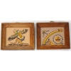 Image 1 : LOT OF 2 - "BLESSING OF THE LAND" & "THE EAGLE DANCE CEREMONY" BY ROBERT JOHNSON (PRS NAVAJO ARTIST)