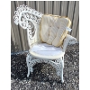 Image 10 : ROCOCO STYLE WICKER PATIO CHAIR W/ CUSHION