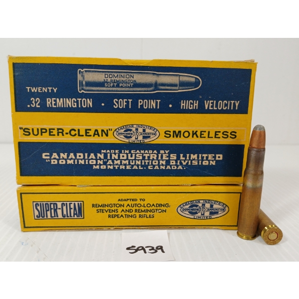 AMMO: 40X DOMINION .32 REM - 170GR - SP