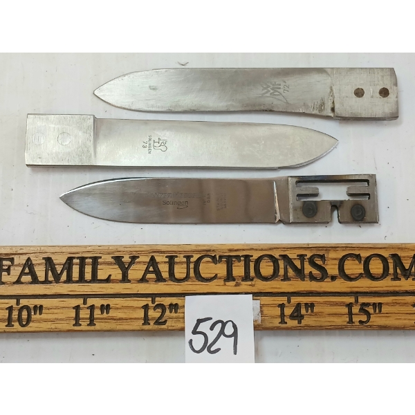 LOT OF 3 - GERMAN WMF EIKHORN PANZER MESSER BLADES